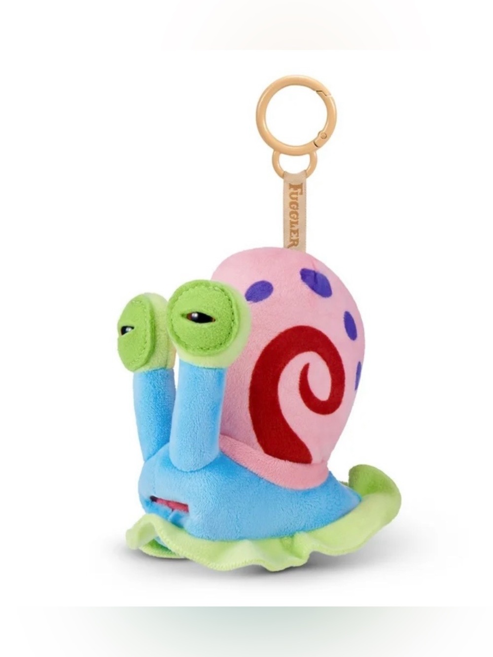 Fuggler x SpongeBob SquarePants plush keychain keyring NWT - gary
